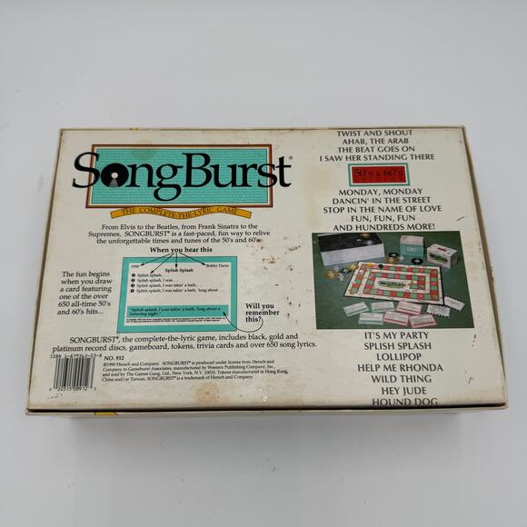 Vintage Songburst 50's and 60's Edition Board Game Complete - Picture 3 of 7